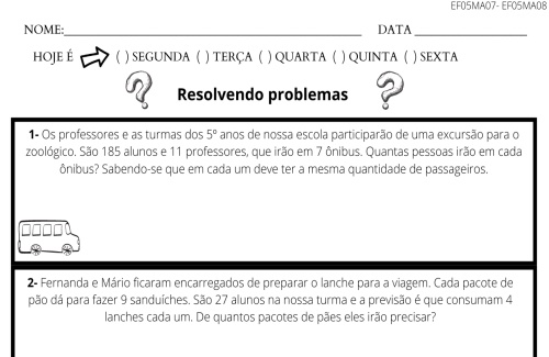 problemas de matemática